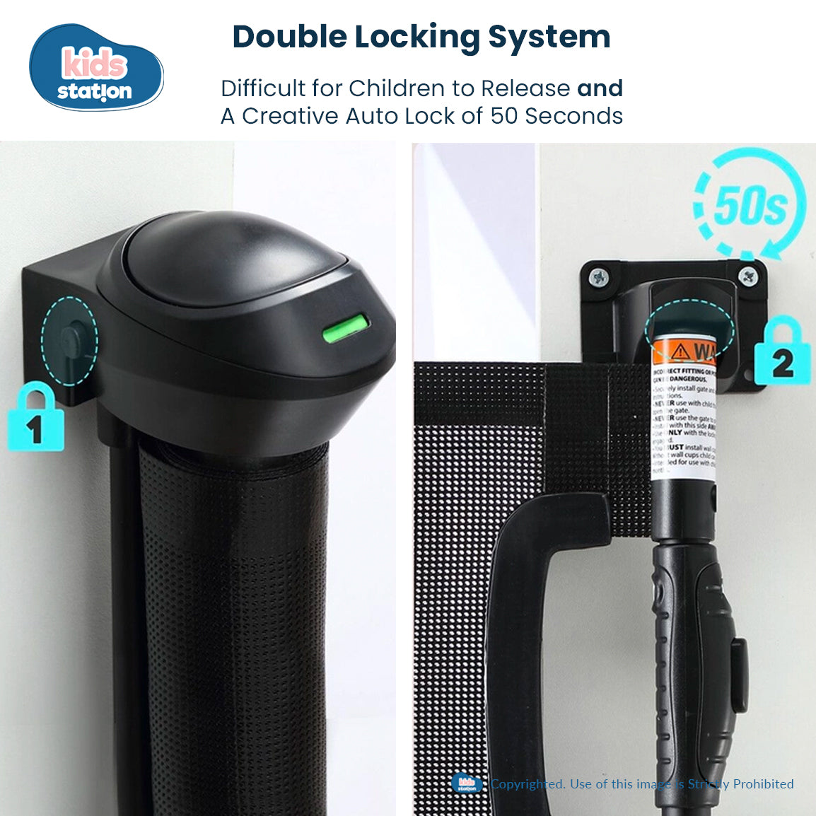 Retractable Safety Gate with Fun Stickers