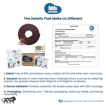 Dense Foam Edge Guard – L-Shape Cushion Strip for Baby Safety