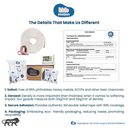 Dense Foam Edge Guard – L-Shape Cushion Strip for Baby Safety