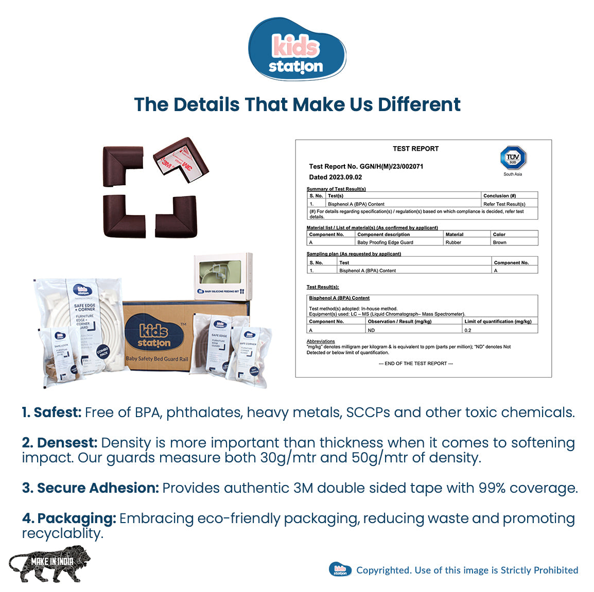 Kids Station L-Shape NBR Corner Guards for Baby Safety