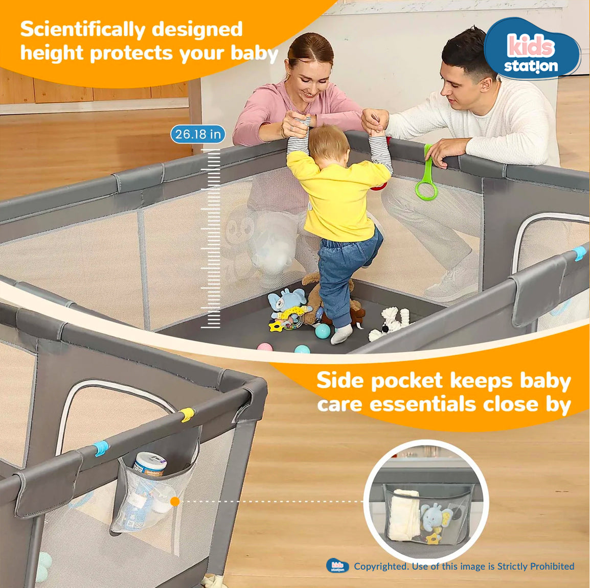 Playpen for Indoor & Outdoor Use for Babies