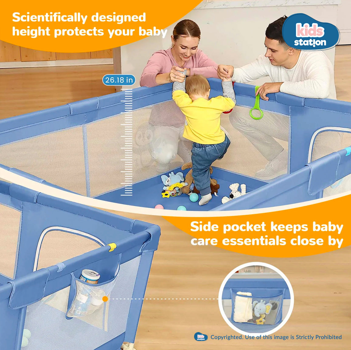Playpen for Indoor & Outdoor Use for Babies