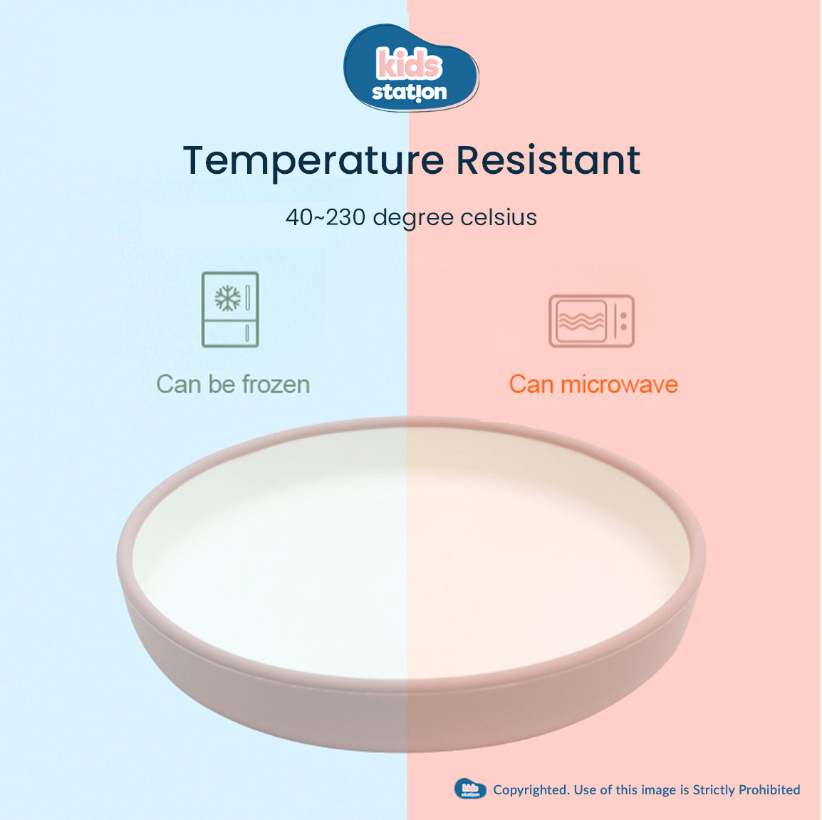 Modern Dual Colour Silicone Feeding Set