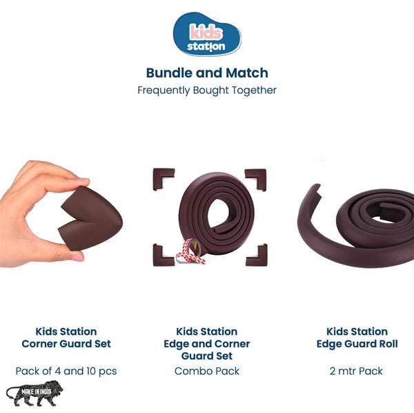 Kids Station™ Made In India L-Shape, 40gm/mtr, Brown, Pack of 10 Corner Guard