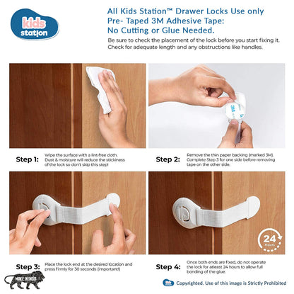 Universal Baby Safety Lock | Adhesive, No Tools Required