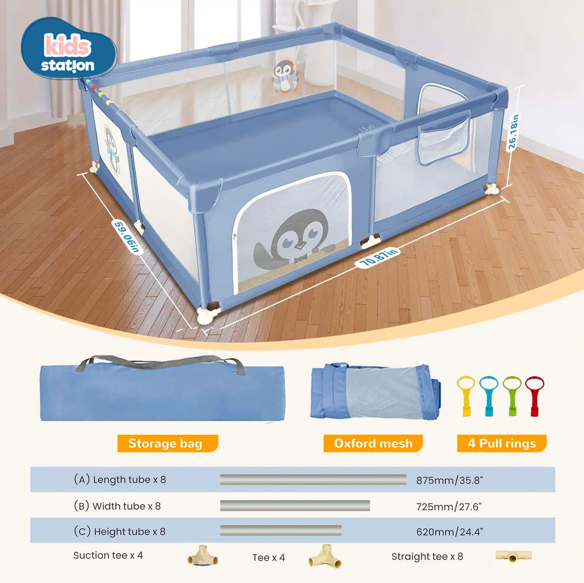Playpen for Indoor & Outdoor Use for Babies