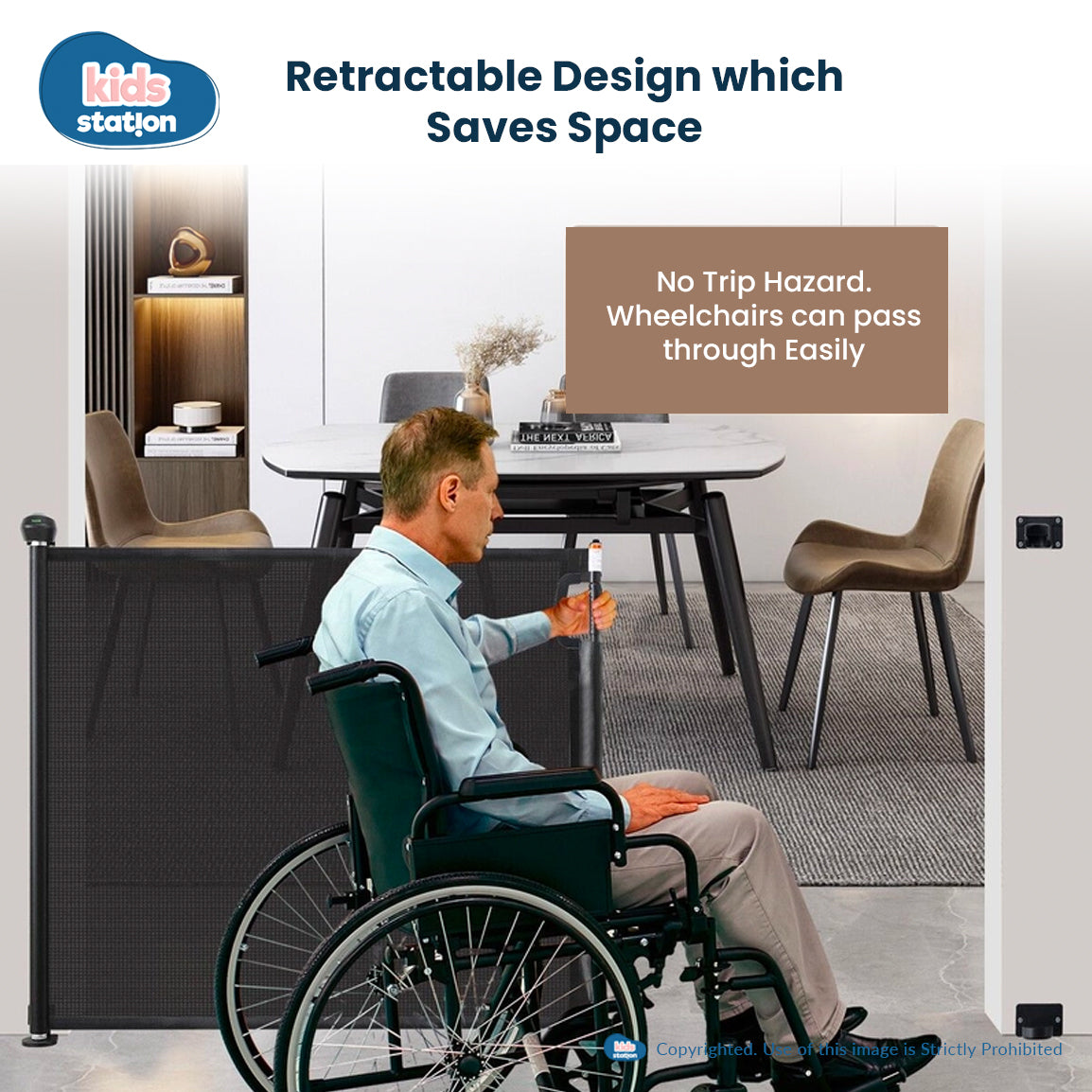 Retractable Safety Gate with Fun Stickers