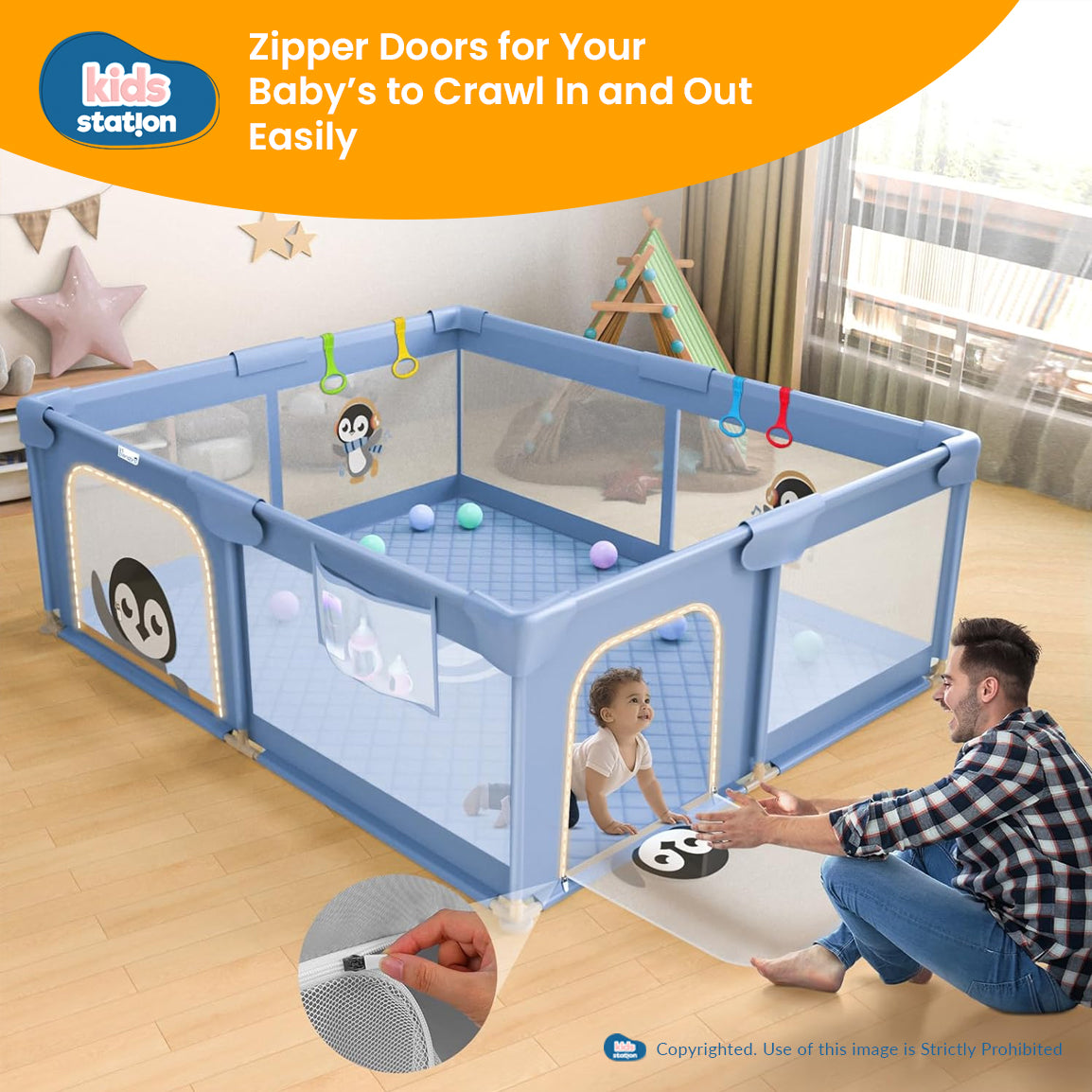 Playpen for Indoor & Outdoor Use for Babies