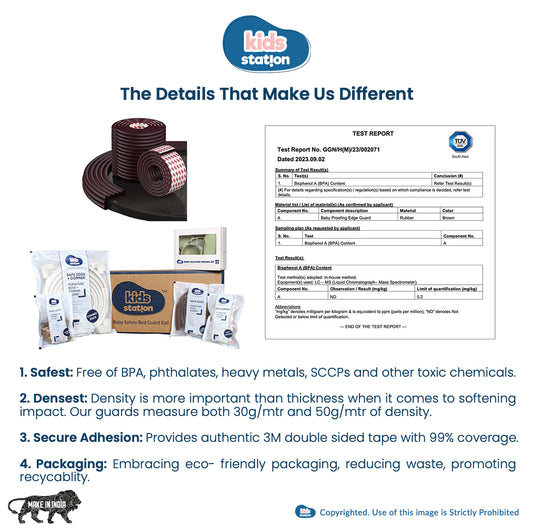 Non-Toxic W Shape Baby Safety Edge Protector for Furniture