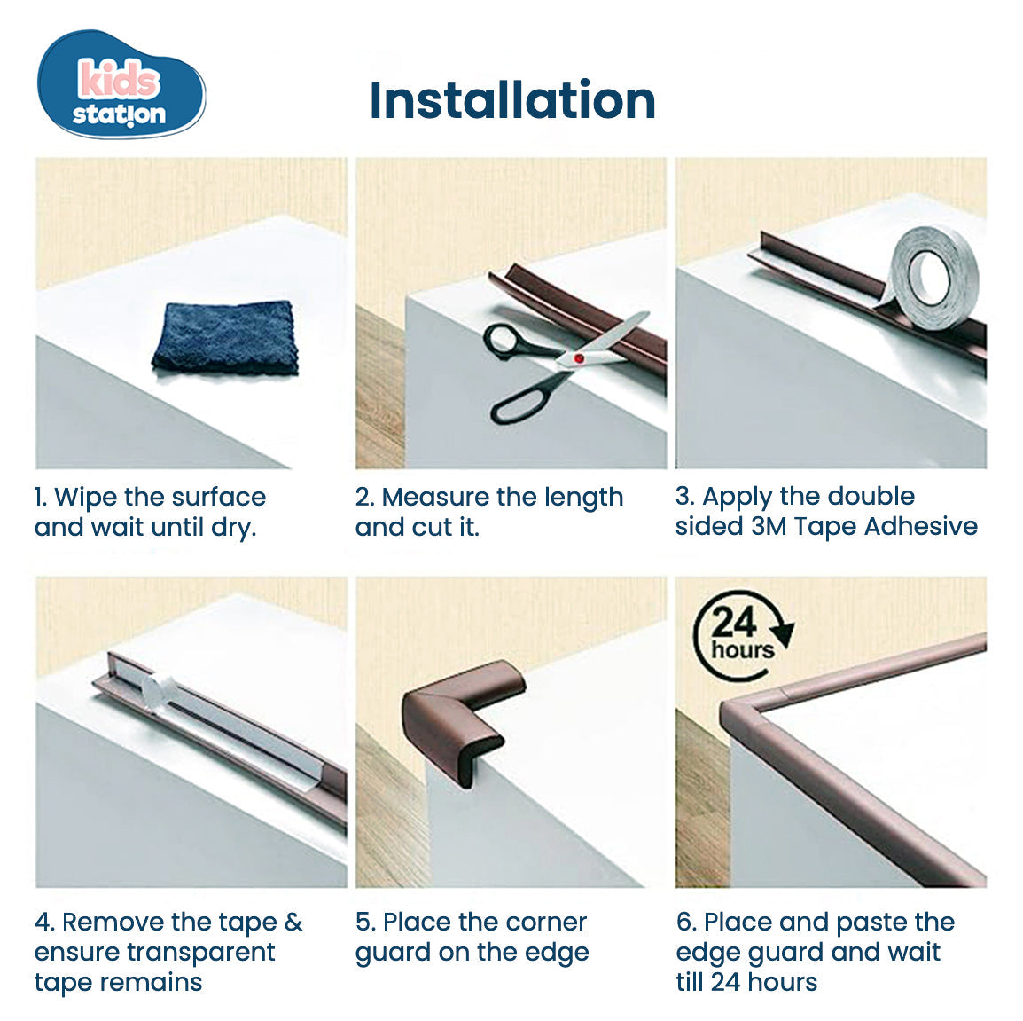 Baby Proofing L- Shape Edge & Corner Protector Set