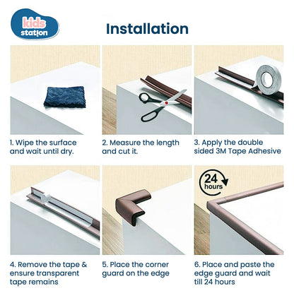 Baby Proofing L- Shape Edge & Corner Protector Set