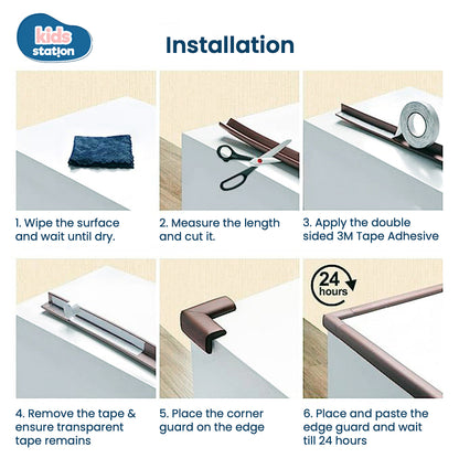 Baby Proofing L- Shape Edge & Corner Protector Set