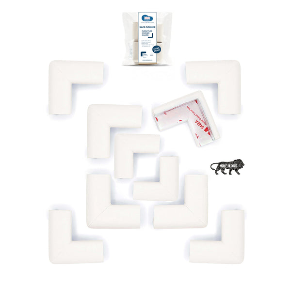 Kids Station™ Made In India L-Shape, 40gm/mtr, Off-White, Pack of 10 Corner Guard