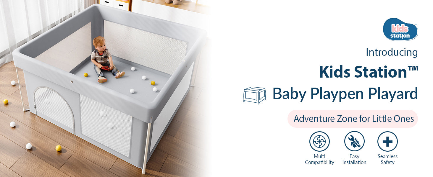 Happy Space Baby Foldable Playpen