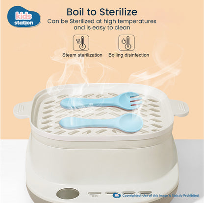 Silicone Spork & Spoon Set – Safe Feeding for Babies