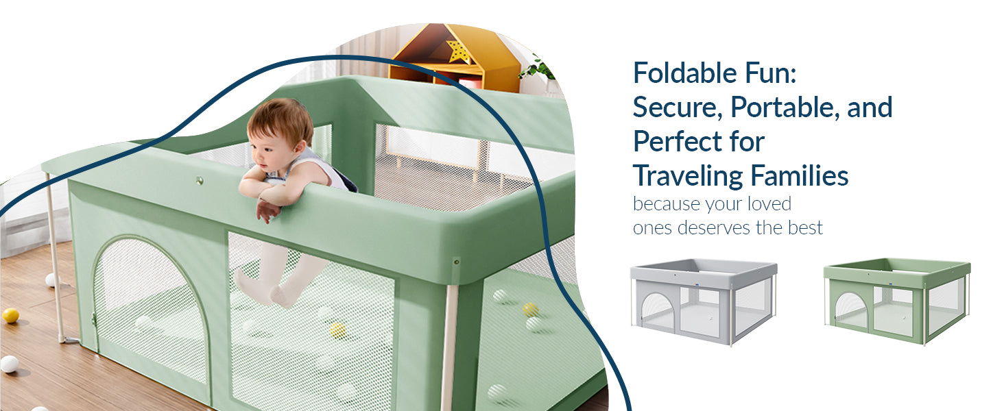 Happy Space Baby Foldable Playpen