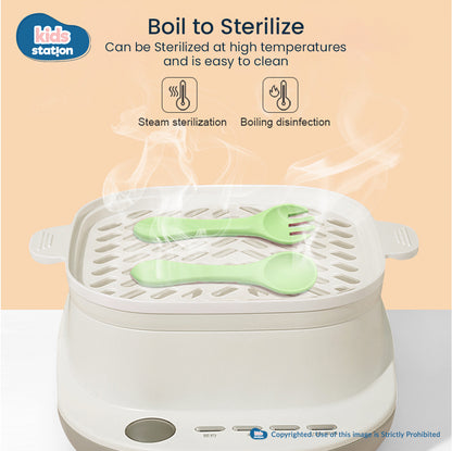 Silicone Spork & Spoon Set – Safe Feeding for Babies