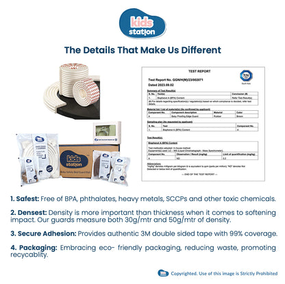 Non-Toxic W Shape Baby Safety Edge Protector for Furniture