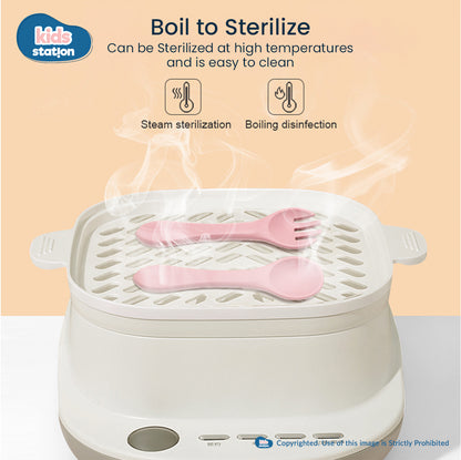 Silicone Spork & Spoon Set – Safe Feeding for Babies