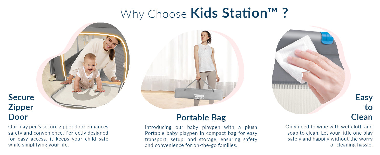 Playpen for Indoor & Outdoor Use for Babies