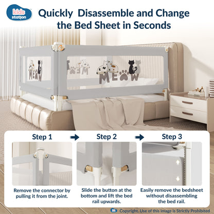 1-Side Foldable New Model Baby Bed Rail Guard