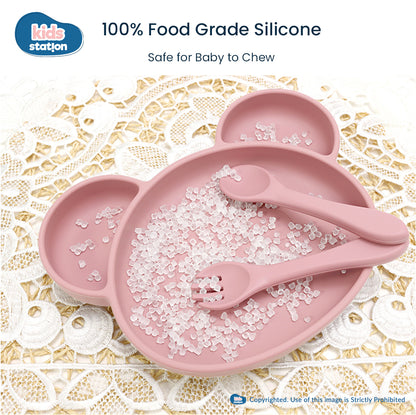 Silicone Spork & Spoon Set – Safe Feeding for Babies