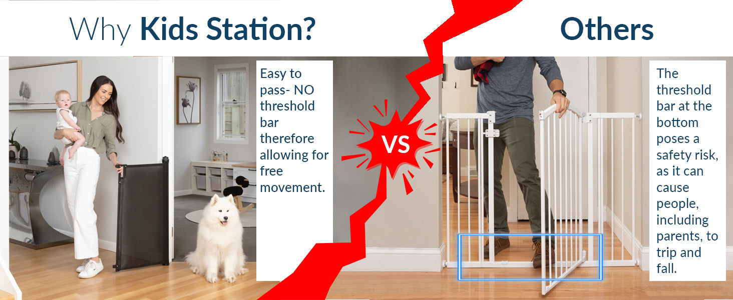Retractable Safety Gate for Babies & Pets