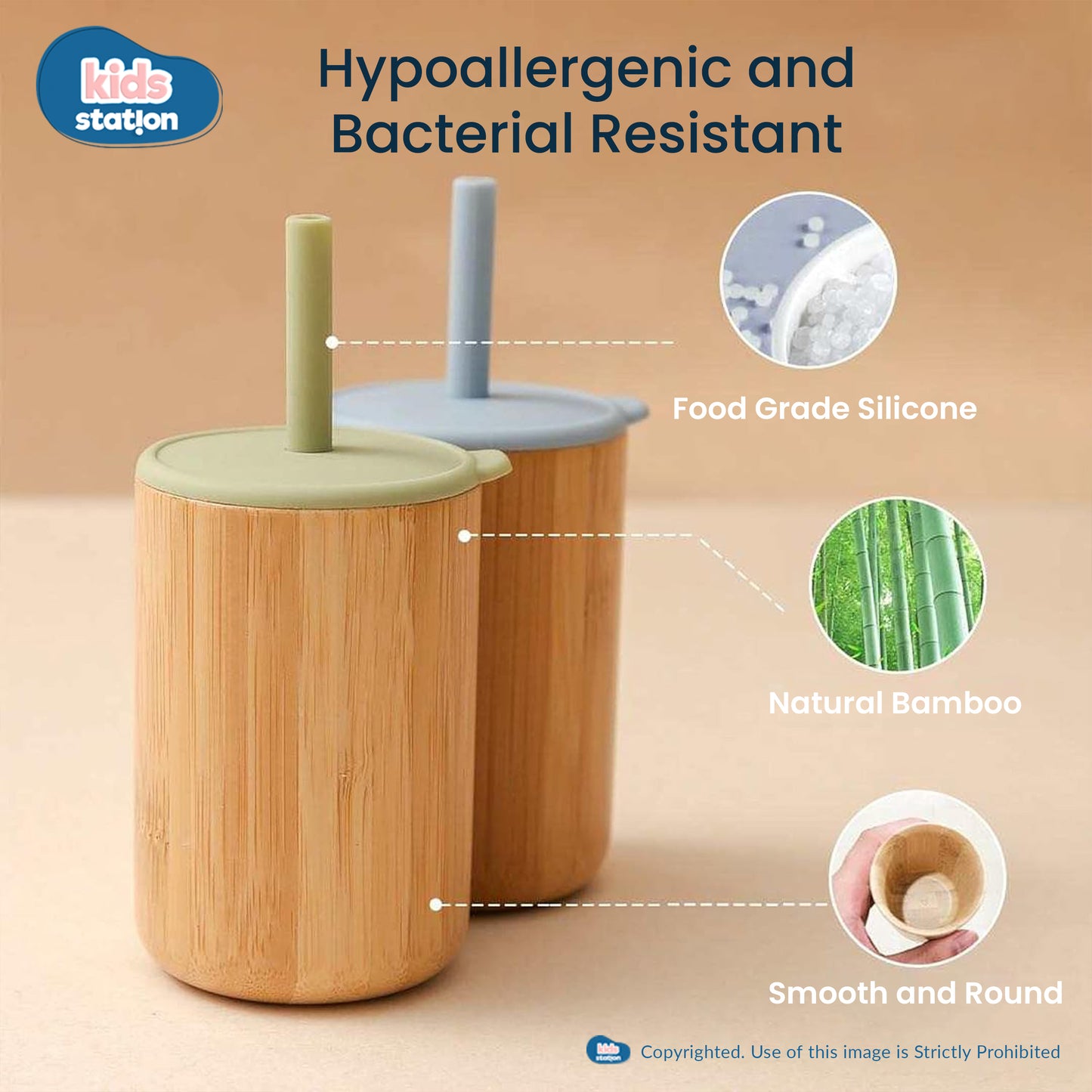 Panda Mealtime Magic – 6-Piece Bamboo Baby Feeding Set