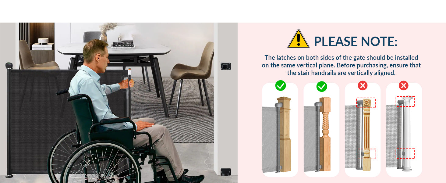 Retractable Safety Gate with Fun Stickers