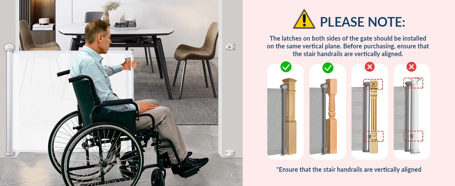 Retractable Safety Gate with Fun Stickers