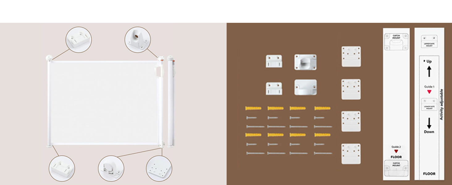Retractable Safety Gate with Fun Stickers