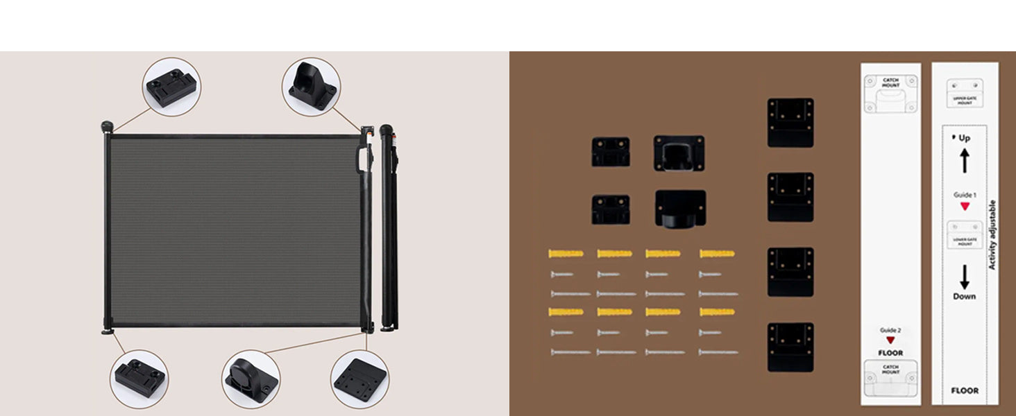 Retractable Safety Gate with Fun Stickers
