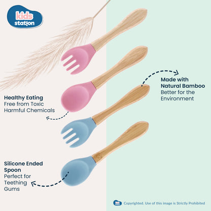 Kids Station Panda Wooden Feeding Set for Babies