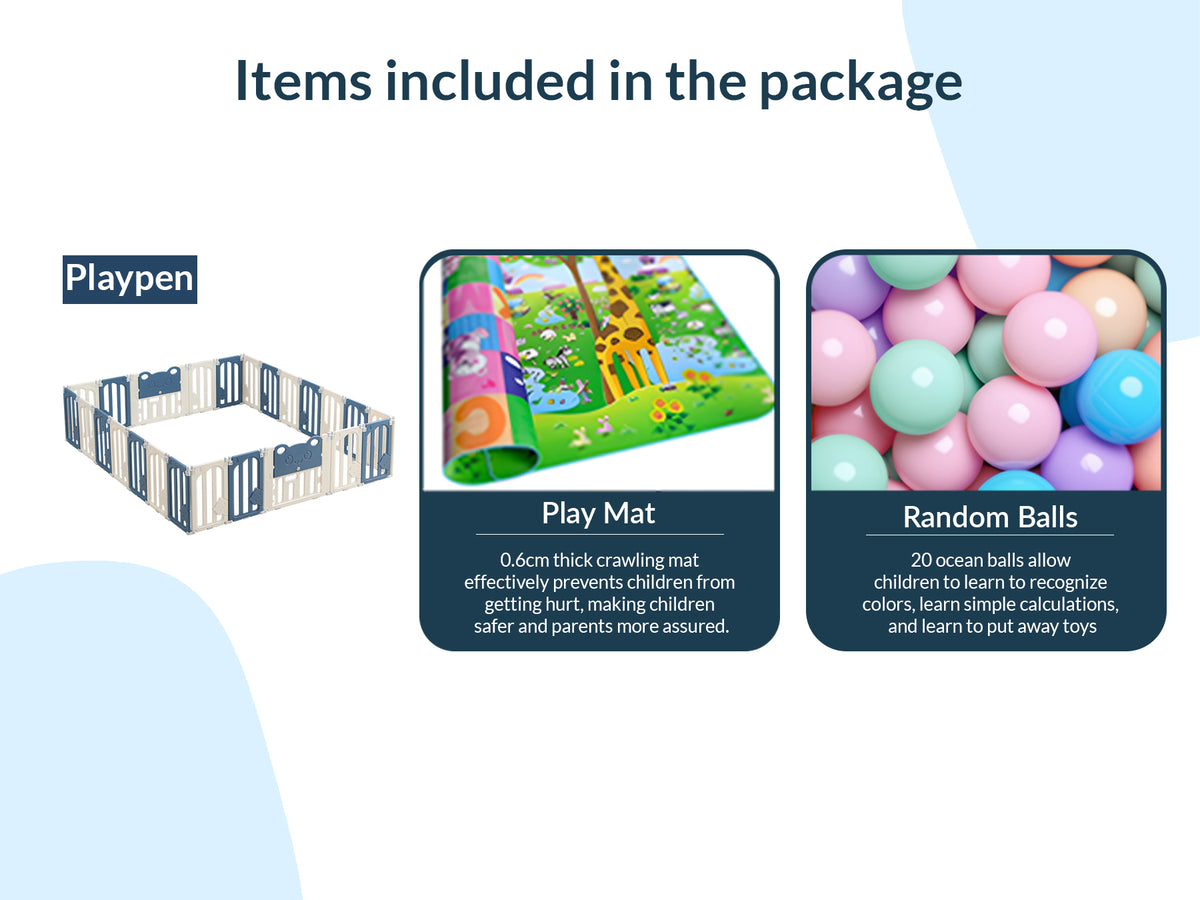 Little Bear Playard with Balls & Play Mat