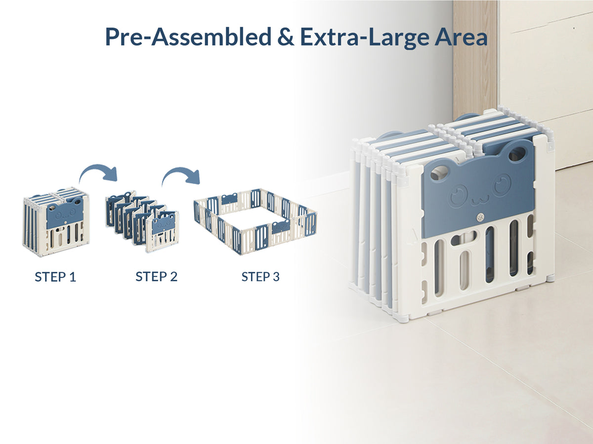 Little Bear Playard with Balls & Play Mat