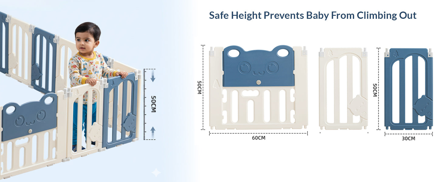 Little Bear Playard with Balls & Play Mat