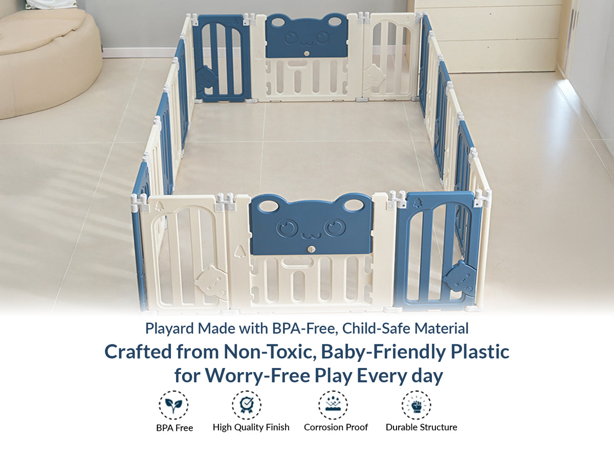 Little Bear Playard with Balls & Play Mat