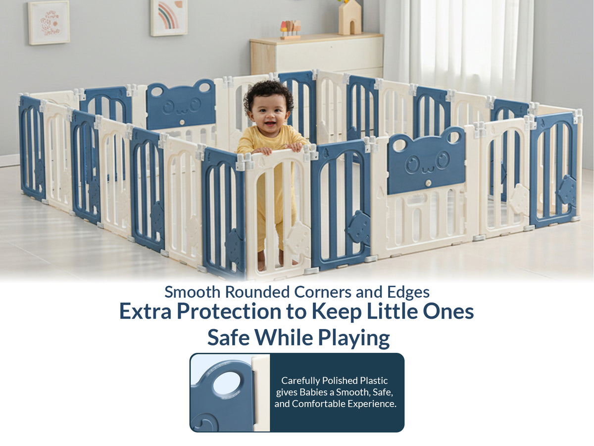 Little Bear Playard with Balls & Play Mat