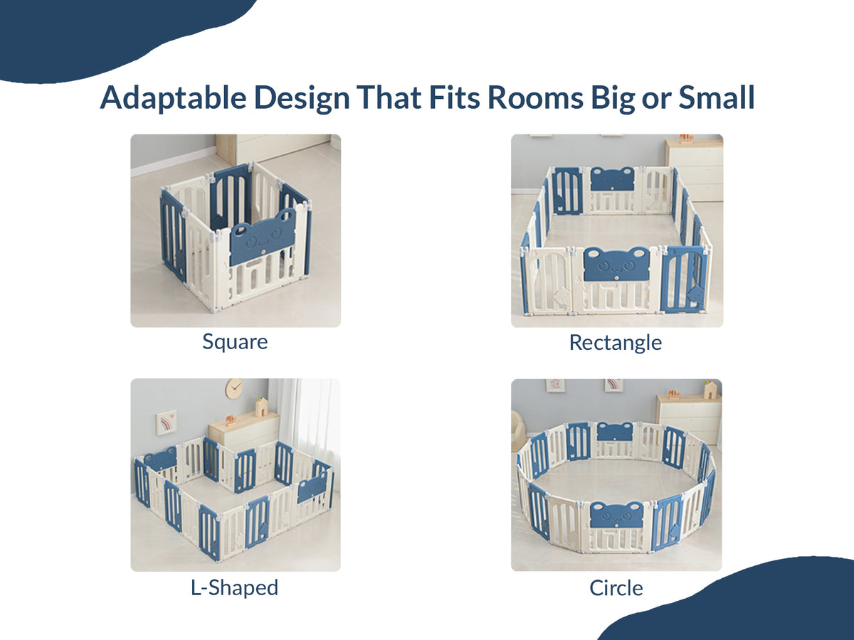 Little Bear Playard with Balls & Play Mat