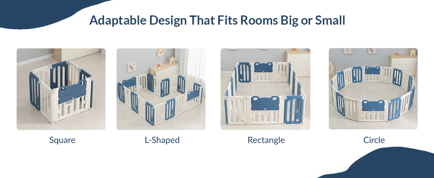 Little Bear Playard with Balls & Play Mat