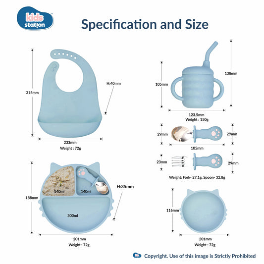 Your Baby’s First Fine Dining Set – 6pcs of Silicone Awesomeness