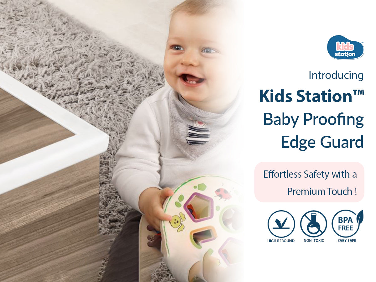 U-Shape Edge Guard Combo – Foam Strip + Corner Protectors for Baby Safety