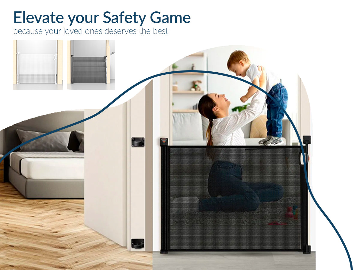 Retractable Safety Gate with Fun Stickers