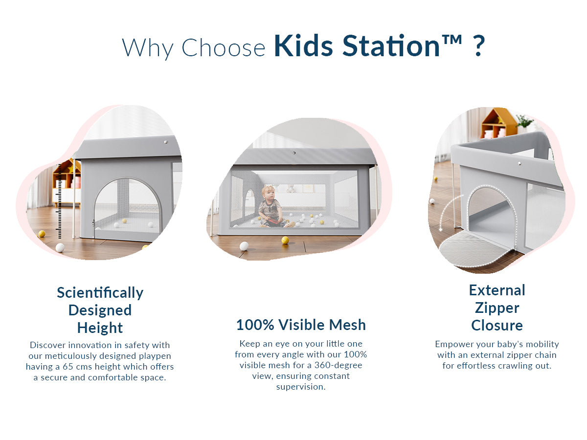 Happy Space Baby Foldable Playpen