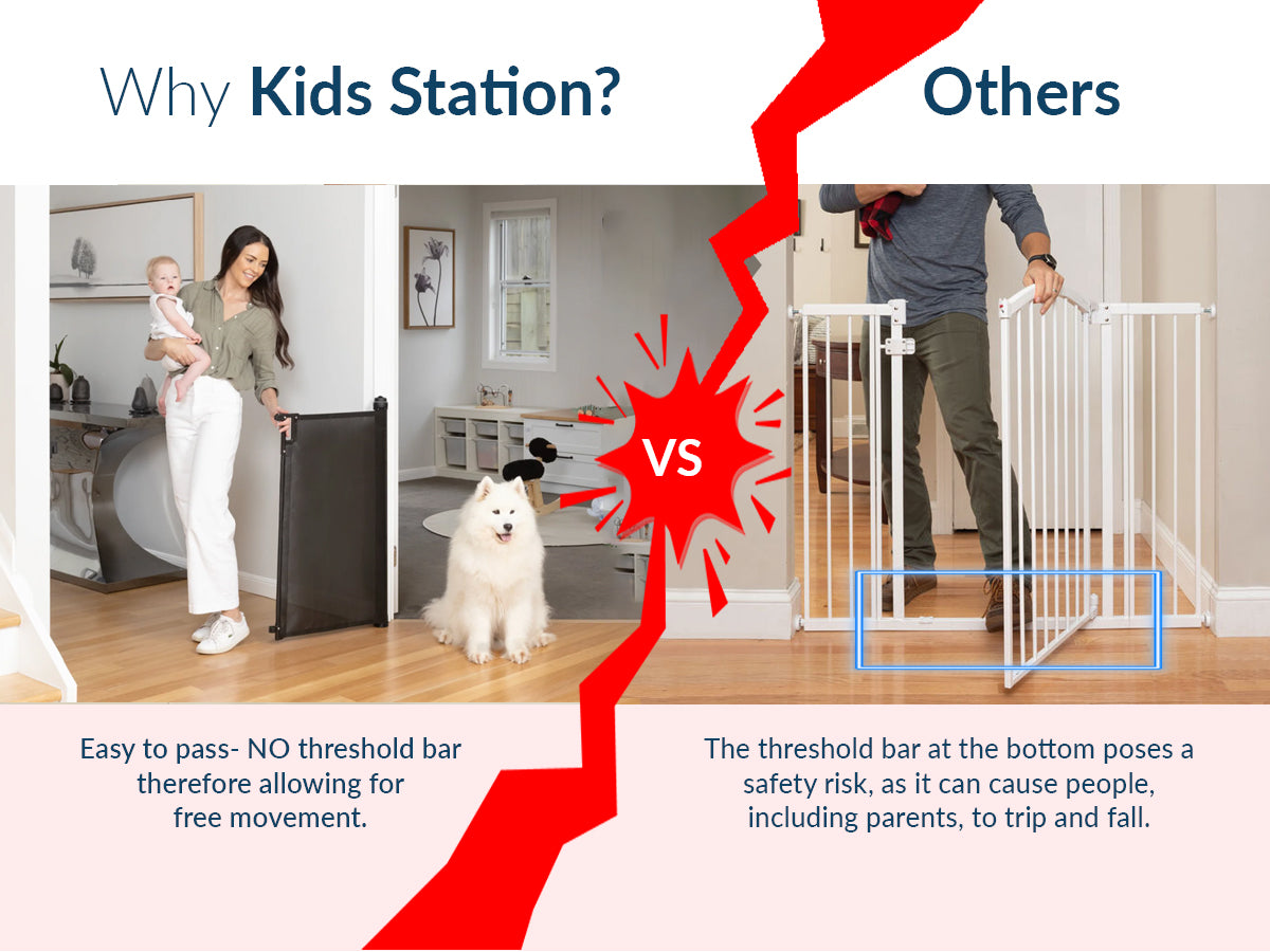 Retractable Safety Gate with Fun Stickers