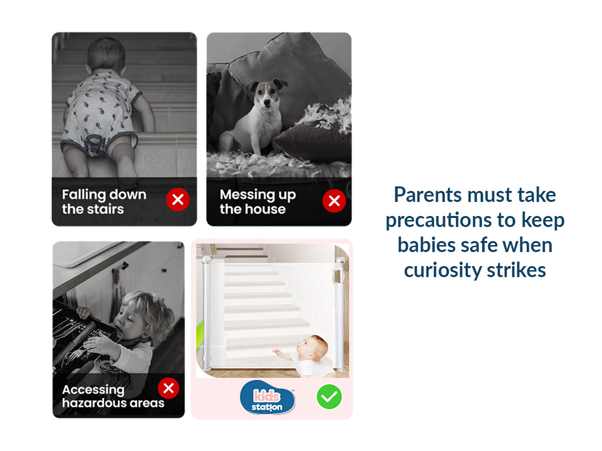 Retractable Safety Gate with Fun Stickers