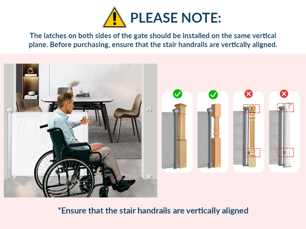 Retractable Safety Gate with Fun Stickers