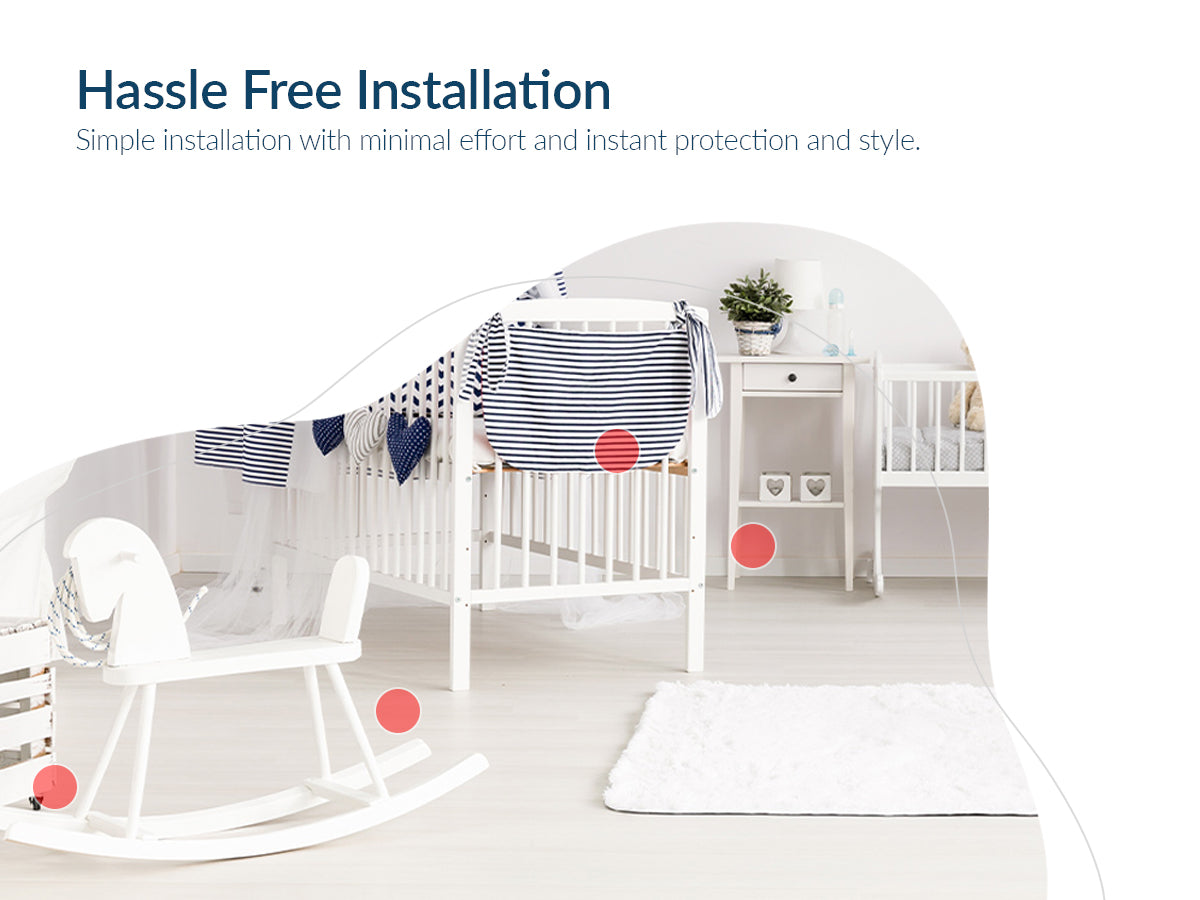 U-Shape Edge Guard Combo – Foam Strip + Corner Protectors for Baby Safety