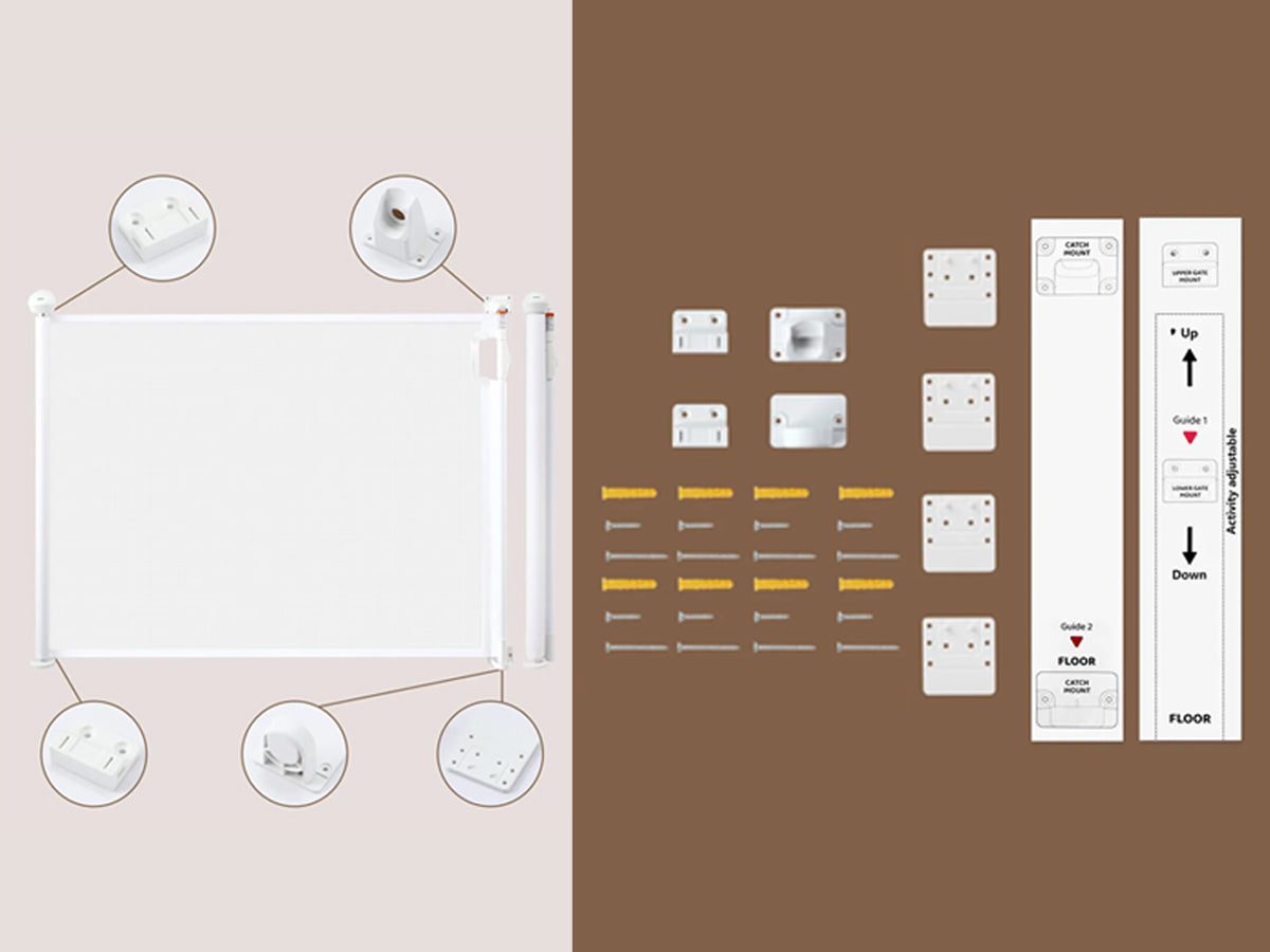 Retractable Safety Gate with Fun Stickers