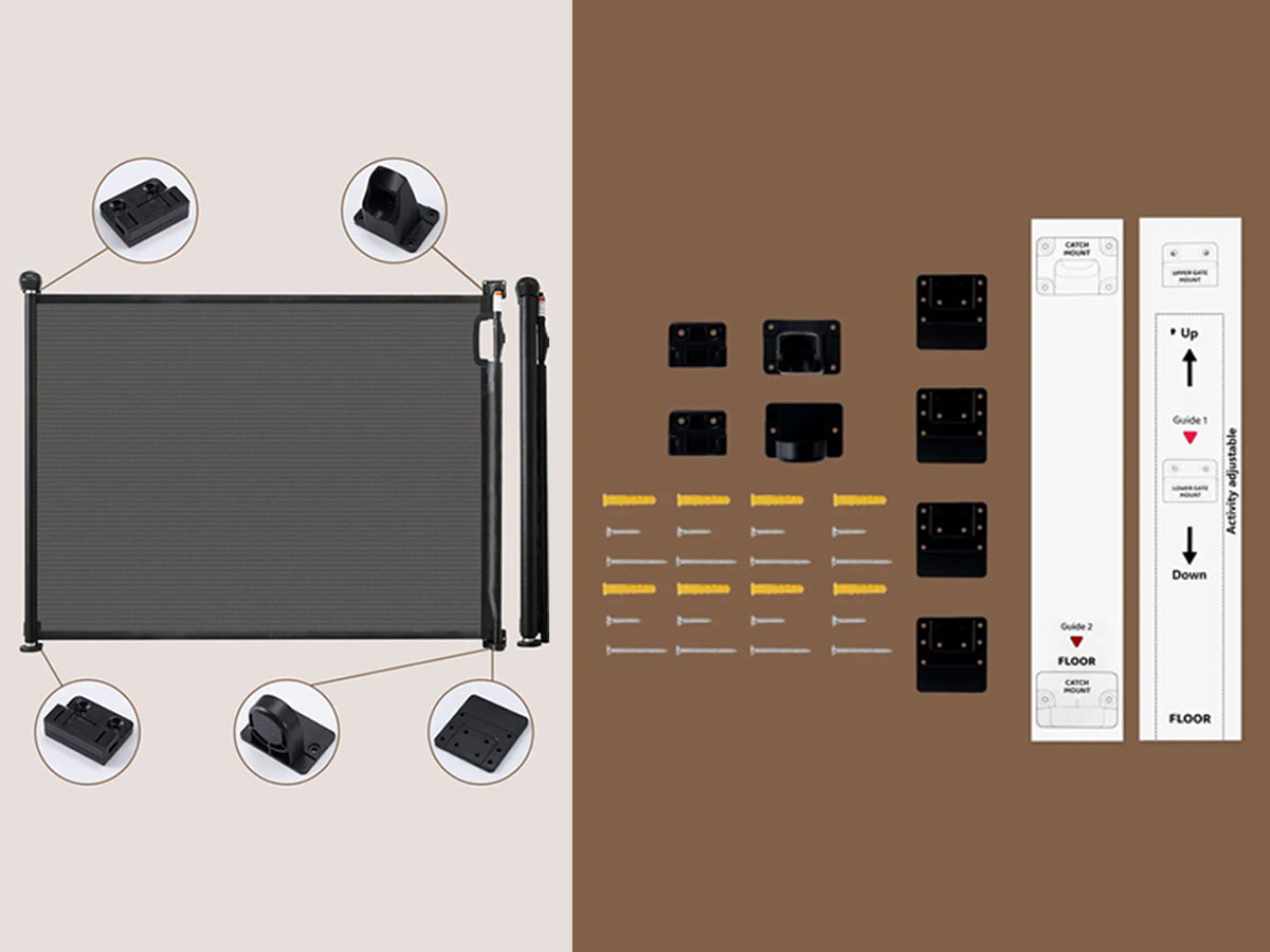 Retractable Safety Gate with Fun Stickers